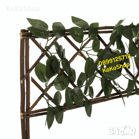 Дървена ограда-100х35 см./декоративна дървена ограда/декоративна ограда , снимка 2 - Огради и мрежи - 49909685