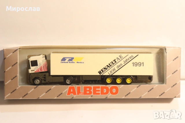 ALBEDO H0 1/87 RENAULT MAGNUM ВЛЕКАЧ КАМИОН МОДЕЛ КОЛИЧКА