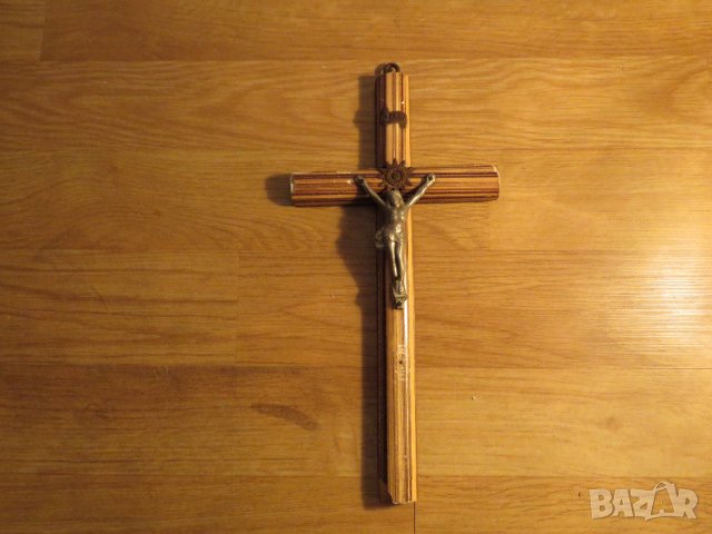 Стар кръст разпятие Христово, Исус Христос 25 х 13 см