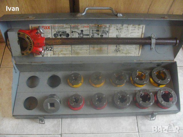 VIRAX 62-Винтонарезка За Резби На Тръби 3/8-1 1/4 Цол-Френска Професионална-Плашка ВиК/Винторезка