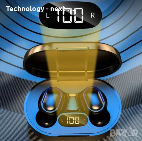 Bluetooth слушалки, Безжични слушалки за уши Bluetooth слушалки с микрофон, Hi-Fi стерео, LED диспле, снимка 2 - Bluetooth слушалки - 52633377