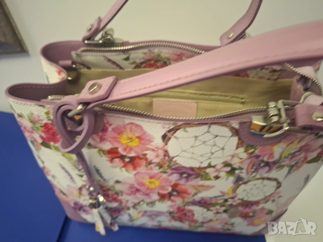 Оригинална дамска чанта естествена кожа 15 евро , снимка 4 - Чанти - 52489913