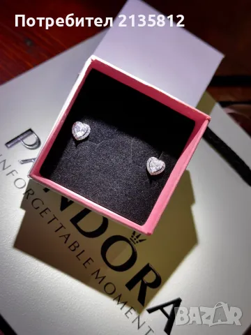 Обеци Пандора Pandora , снимка 5 - Обеци - 49882633