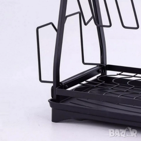 Пластмасов елегантен сушилник за съдове на две нива, снимка 7 - Други - 51948578