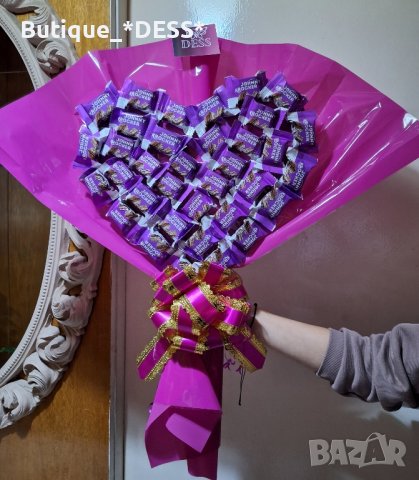 ‼️ЗАПОВЯДАЙТЕ🎀 Шоколадов,ръчно
изработен,букет- сърце"MY
LOVE"💝