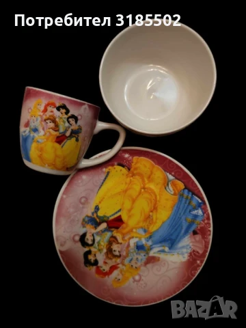 Детски комплект с Анимационни герои от 3 части, чашка, чинийка и купичка/ПРОМОЦИЯ - Супер цена, снимка 8 - Сервизи - 51277123