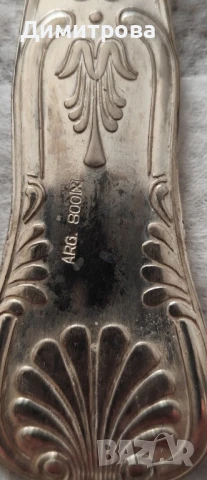 Италиански сребърни прибори -Set Silver Probe ARG 800., снимка 3 - Антикварни и старинни предмети - 50988199