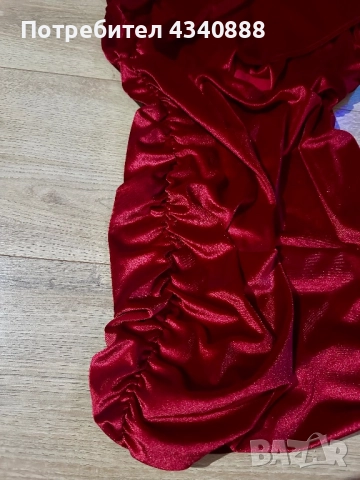 Дамска кадифена рокля, снимка 4 - Рокли - 52860541