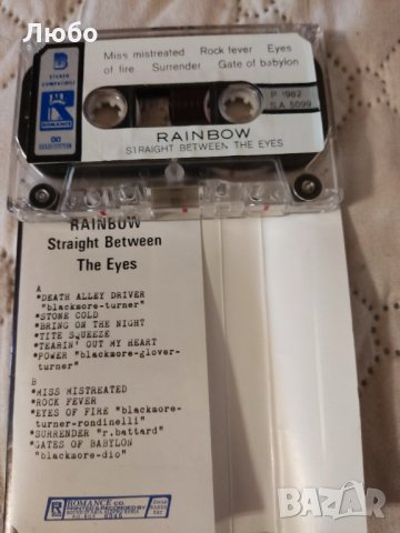 Rainbow - Straight Between The Eyes, снимка 5 - Аудио касети - 35708443