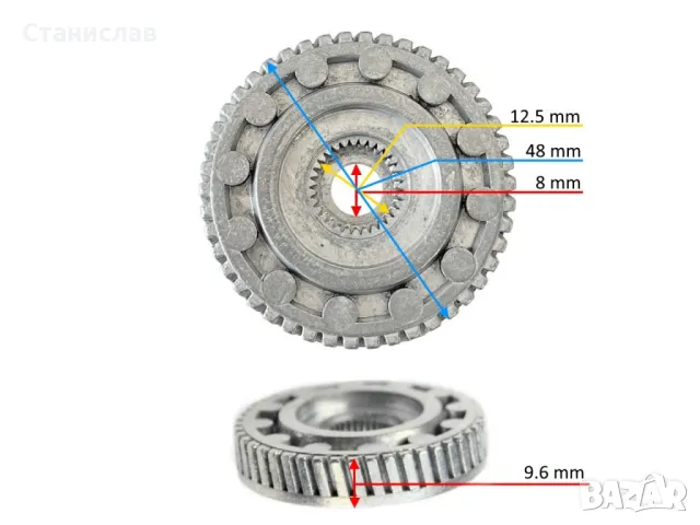 VW Lupo Зъбно колело за мотор на люк , снимка 5 - Части - 50398254