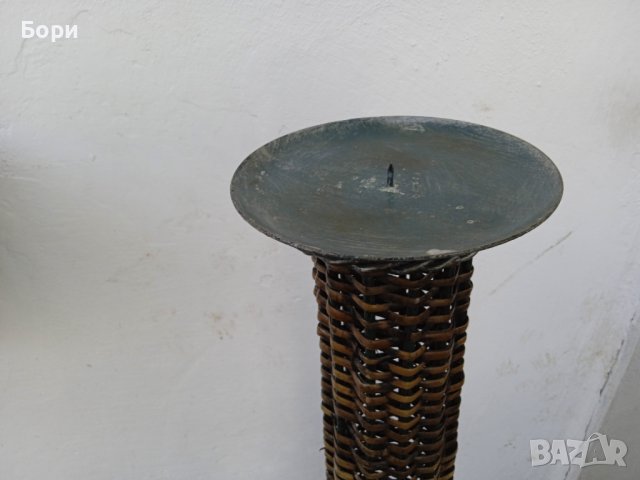 Голям метален свещник, снимка 4 - Други - 39978485