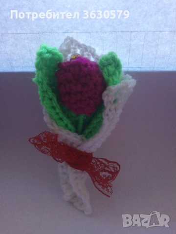 Изплетени с любов- Цвети, снимка 3 - Декорация за дома - 53643678