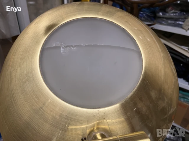 Лампа стояща ( подова) от месинг - работеща, снимка 7 - Настолни лампи - 51148337