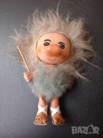 Пещерен човек / Неандерталец - стара кукла ГДР, снимка 6 - Колекции - 42618055