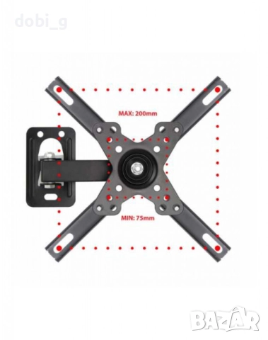 Стойка за телевизор 12"-50", 200*200мм., 20 кг., снимка 5 - Други стоки за дома - 51315106