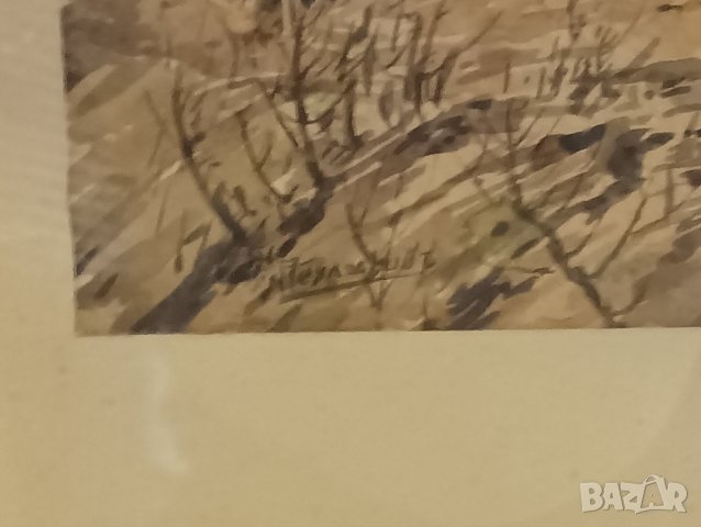 Картина, Търново, Никола Чехларов, акварел. , снимка 10 - Картини - 44477234