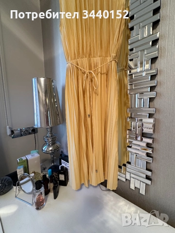 Рокля, жълта соле, снимка 4 - Рокли - 51632623