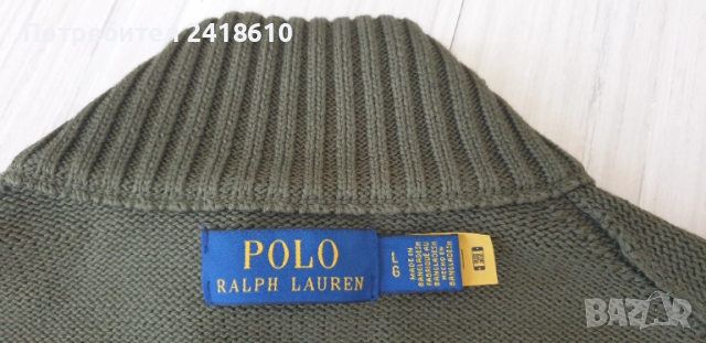 POLO Ralph Lauren Cotton Half Zip Mens Size L НОВО! ОРИГИНАЛ! Мъжки памучен Пуловер с цип!, снимка 18 - Пуловери - 52004650