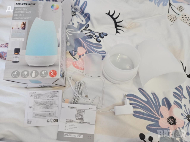 Ултразвуков Ароматизиращ Дифузер SILVERCREST, снимка 2 - Овлажнители и пречистватели за въздух - 52666931