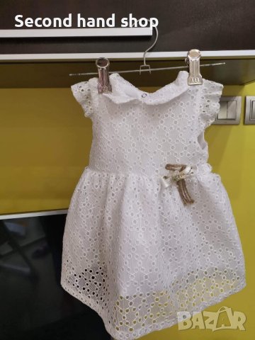 Рокля за момиче 18м с буйки и чорапки, снимка 1