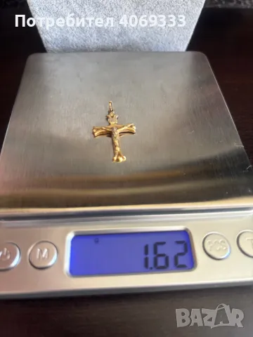 Златен кръст 14к/585 1.62гр , снимка 1