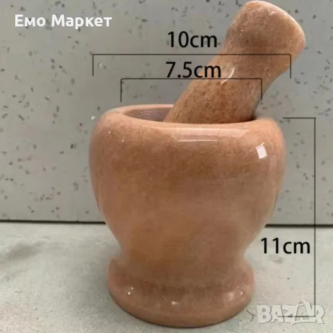 Каменно хаванче за стриване на чесън, снимка 2 - Други - 48919108