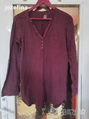 Модерна мъжка памучна блуза с дълъг ръкав тънка материя