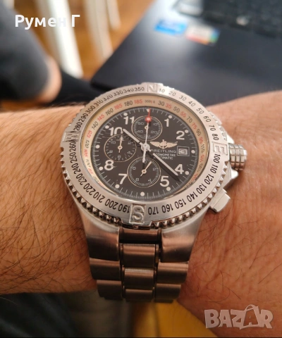 Breitling Hercules 45mm, работи перфектно, дълга верига, бартер