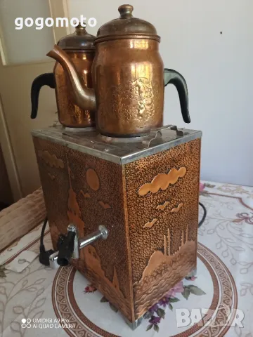 Стар самовар, реликва, рядко срещан, машина за чай , снимка 15 - Други ценни предмети - 47972098