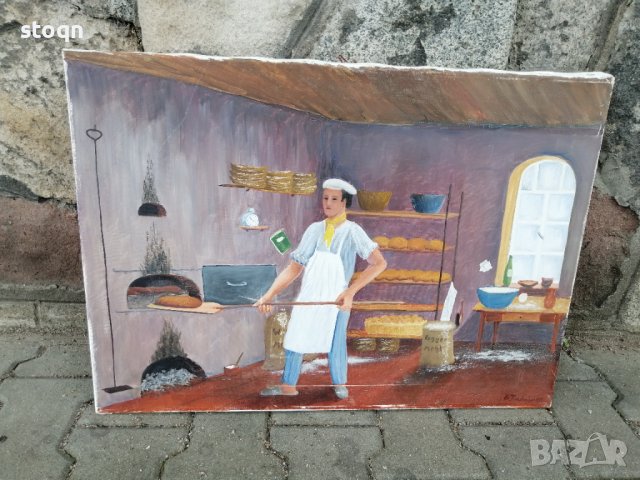 Маслена картина , снимка 5 - Други ценни предмети - 40955824
