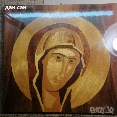интарзия на дева Мария уникат