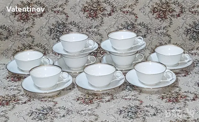 Старинен порцеланов сервиз за кафе- Франция , снимка 3 - Сервизи - 48350149