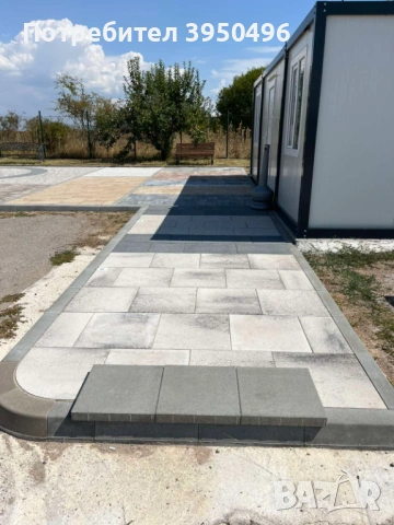 Градинска тротоарна плоча 40x40x5см, цвят: сив, снимка 2 - Строителни материали - 53059974