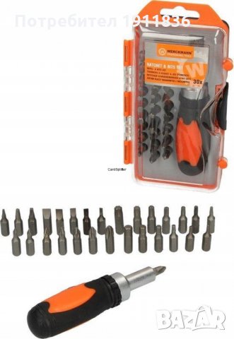 Отвертка с битове WERCKMANN, снимка 3 - Отвертки - 32955529