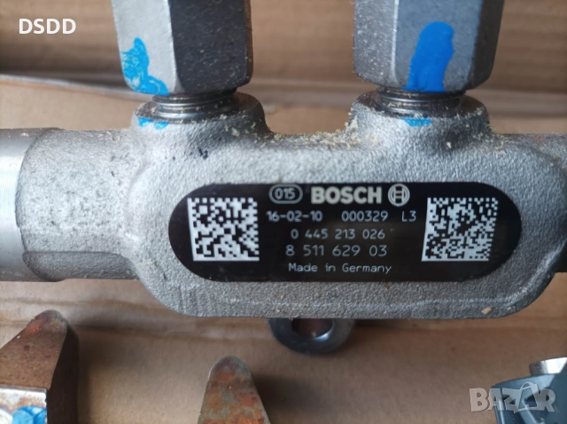 Дюзи 0445110598 и рейл 0445213026 за BMW и Mini B37 1.5D, снимка 3 - Части - 51876781