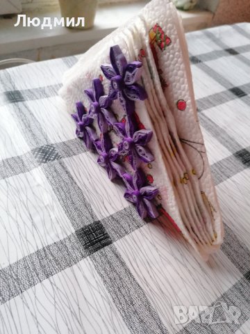 Квилинг салфетници, снимка 13 - Декорация за дома - 39954074