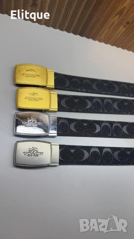 колани от естествена кожа в кутия coach , снимка 3 - Колани - 53490670