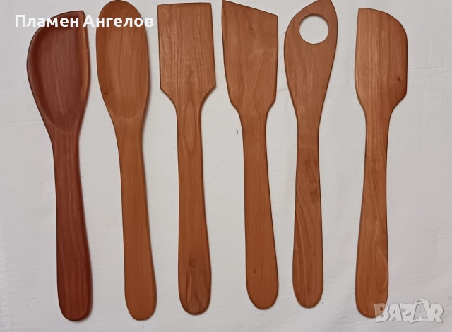 Дървена кутия със шест броя бъркалки, снимка 6 - Прибори за хранене, готвене и сервиране - 52923041