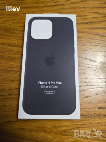 Оригинален Силиконов Калъф за iPhone 16 Pro Max, Silicone Magsafe Case,Черен