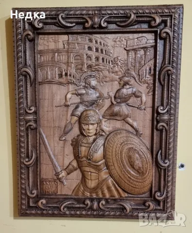 Дърворезба за подарък часовници икони, снимка 5 - Икони - 20914420