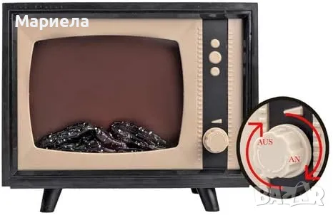 LED Камина Ретро телевизор / Декоративна Камина на Батерии, снимка 2 - Декорация за дома - 48754327