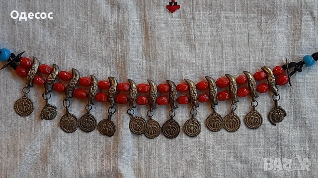 Възрожденски сребърен накит с позлата,прочелник, снимка 2 - Антикварни и старинни предмети - 42441089