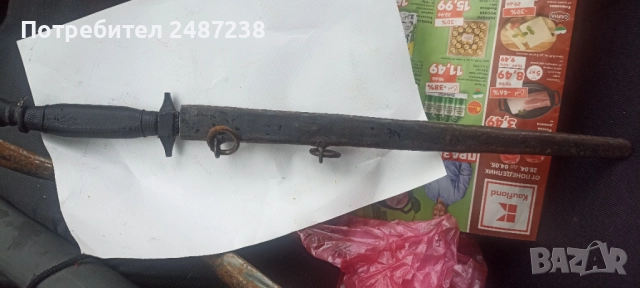 Стар кортик,с бронзови елементи, снимка 4 - Антикварни и старинни предмети - 52303695