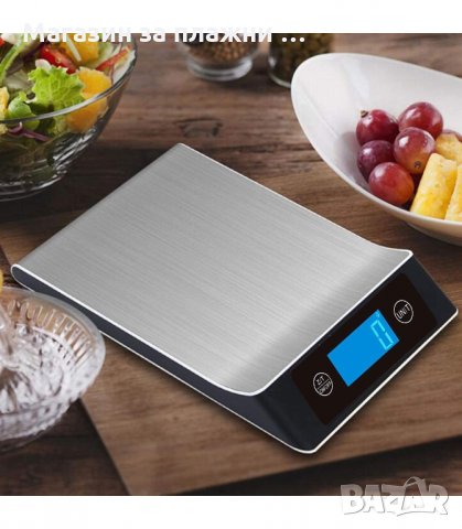 КУХНЕНСКА ДИГИТАЛНА ВЕЗНА СЪС СЕНЗОРНИ БУТОНИ, ДО 5 КГ. - код 2975, снимка 4 - Електронни везни - 33904761