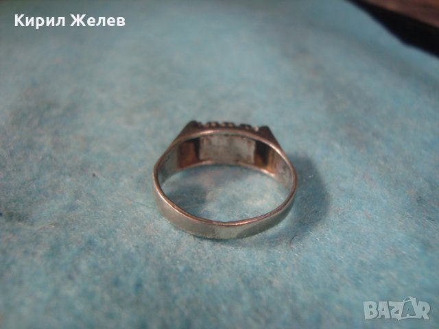 СТАР СКЪПОЦЕНЕН СРЕБЪРЕН АРТ НУВО ПРЪСТЕН ОКСИДИРАНО СРЕБРО 25138, снимка 8 - Антикварни и старинни предмети - 35884673