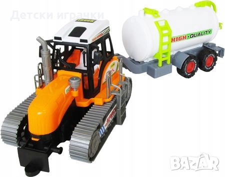 Трактор с ремарке цистерна