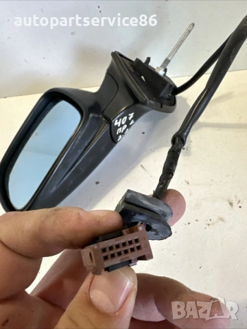 Ляво огледало за предно крило сив LHD за Peugeot 407 2.2 HDI (2007) 96456984, снимка 2 - Части - 53737745