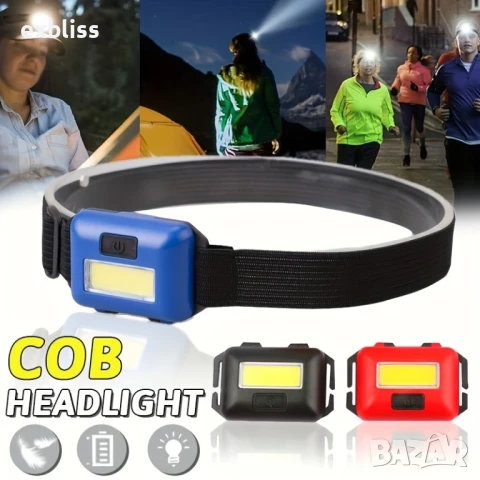 Ултра ярък LED мини челник за глава, влагоустойчив, снимка 5 - Лед осветление - 50761085