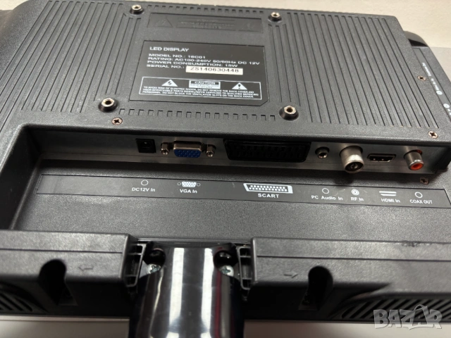 Перфектен! Телевизор Crown 16c01, 16 инча, Led, 12V, снимка 15 - Телевизори - 53504105