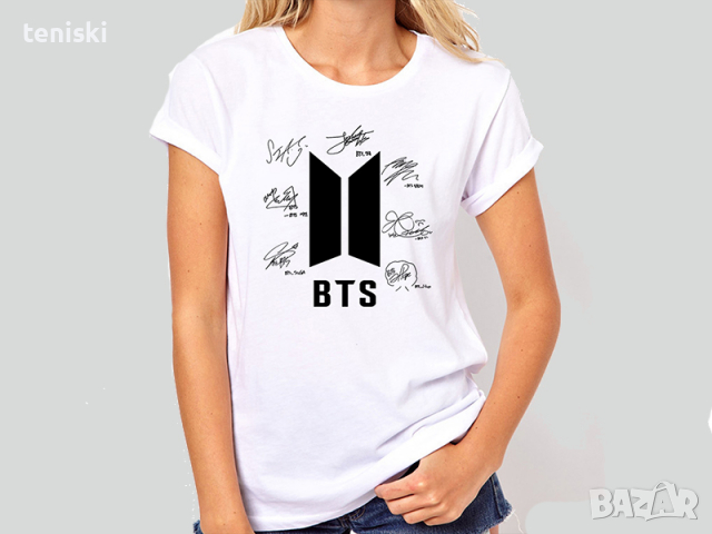 Тениска BTS Bangtan Boys Мъжки дамски и детски, снимка 9 - Тениски - 30615931